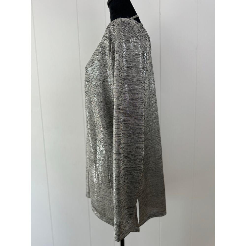 Women's Cruel Denim Silvery Shimmery Blouse, Size XL - Picture 2 of 7
